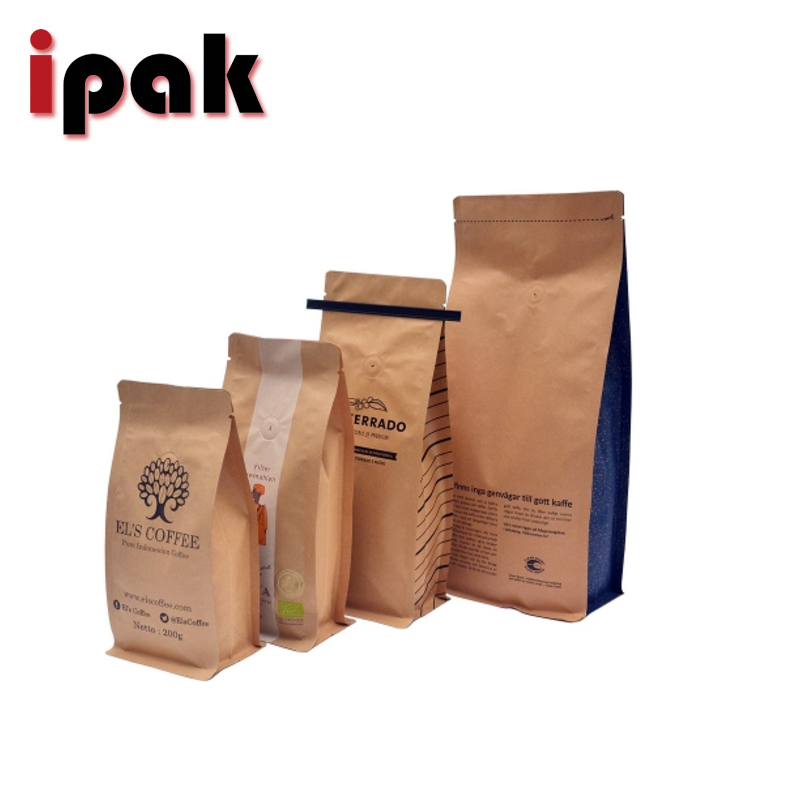 Custom Printed Stand Up Foil Kraft Paper Bath Salt Packaging Bag With Zipper